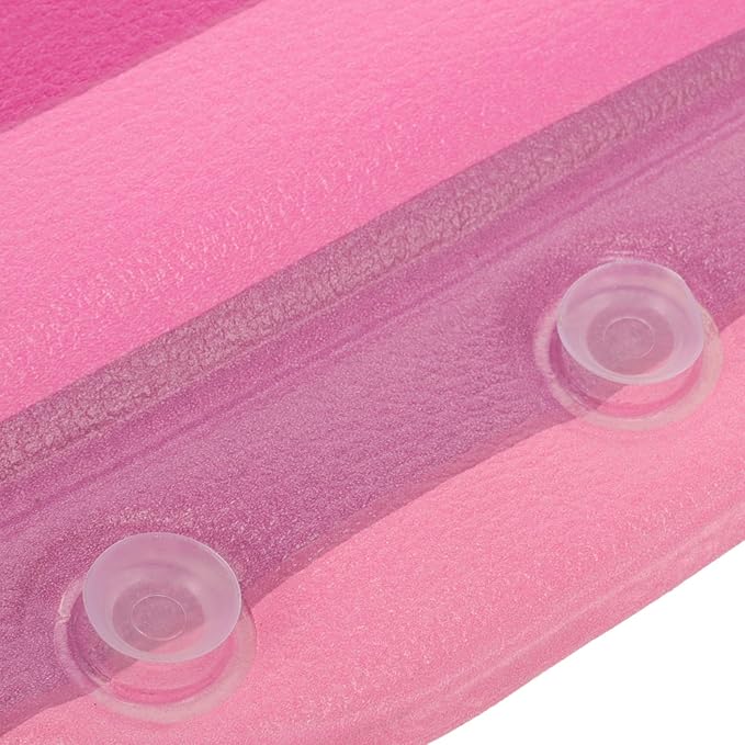 Bathtub Neck Pillow with Suction Cups, Foam Bath Pillow for Tub Head Support, Bathroom Spa Headrest Cushion for Home, Hotel, Sauna, and Relaxation Use