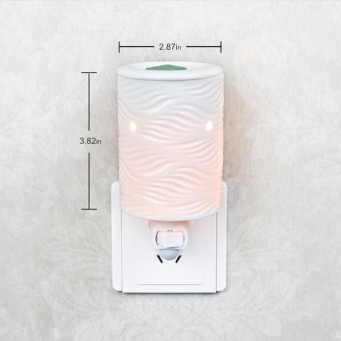 STAR MOON Plug in Wax Melt Warmer, Plug in Wax Warmers for Scented Wax, Scentsy Diffuser for Fragrance Oil Wax Melter Decoration with Two Bulbs