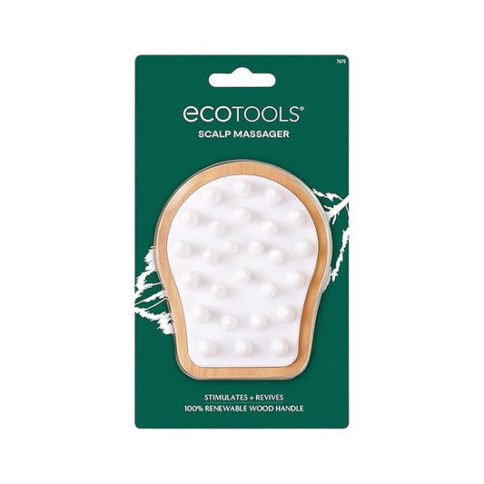 EcoTools Scalp Massager, Scalp Scrubber Stimulates & Exfoliates for Better Hair Health, Reduces Product Build-Up, Gentle Silicone Bristles Massage, Eco-Friendly & Cruelty-Free, 1 Count
