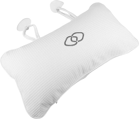 Inflatable Bath Pillow for Tub Non-Slip Bath Cushion Headrest with Neck Support for Spa and Shower Relaxation