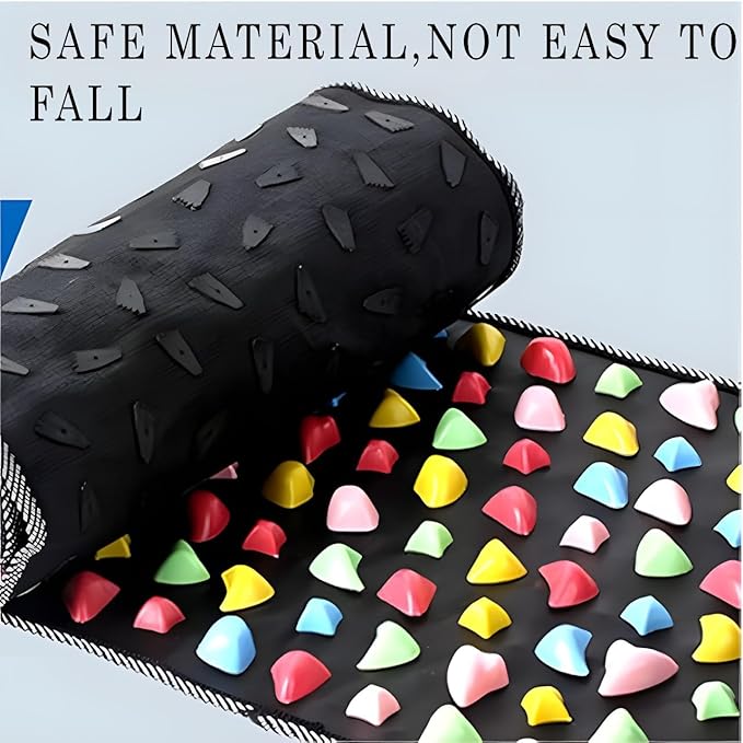 Foot Massage Mat – Reflexology Acupressure Mat with Pressure Point Chart for Stress Relief & Relaxation (68.9 x 13.78 Inches)