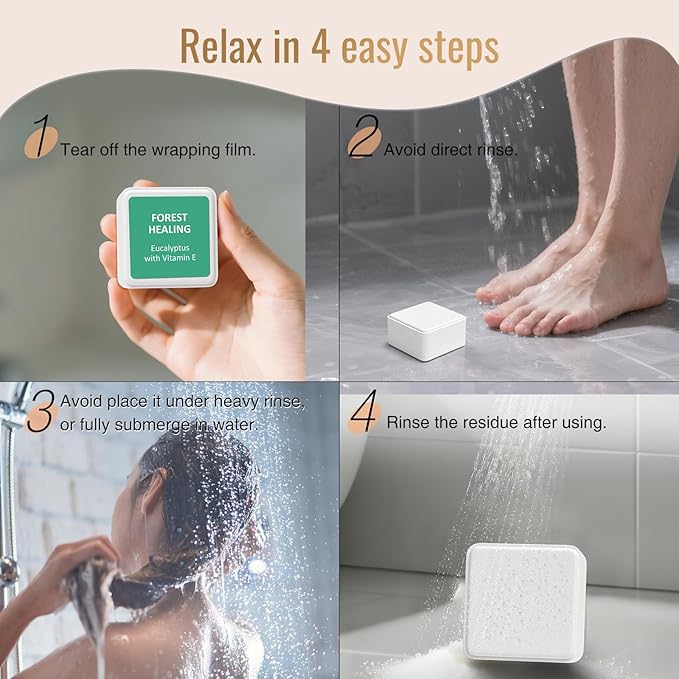 Shower Steamers Aromatherapy 10 Pack - Shower Bombs Birthday Gifts for Women, Mom, Men, Organic Essential Oils, Stress Relief, Relaxation Home SPA Christmas