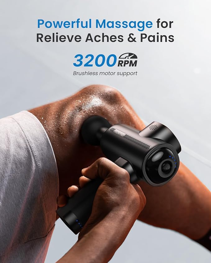 RENPHO Massage Gun Deep Tissue, Percussion Handheld Neck Massager FSA Eligible, Electric Mini Back Massagers with Carry Case for Athletes Men Women, HSA, Active