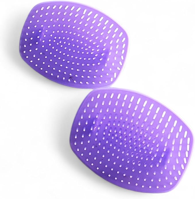 Detangler Hair Brush with Firm Bristles (4×3 in) – Dry & Wet Shampoo and Conditioner Scalp Massager for Deep Cleansing, Exfoliating & Dandruff Control. Multi-Use for Hair, Beard & Scalp (2PC,Purple)