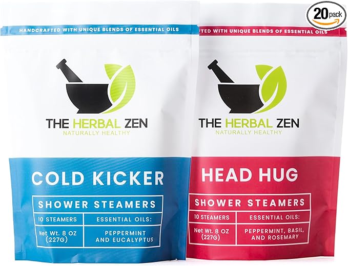 Aromatherapy Shower Steamer Gift Set - USA Made Valentines Day Gift for Her and Him - Shower Bomb Tablets Made with Soothing Natural Essential Oils - Relaxation Gift for Women and Men