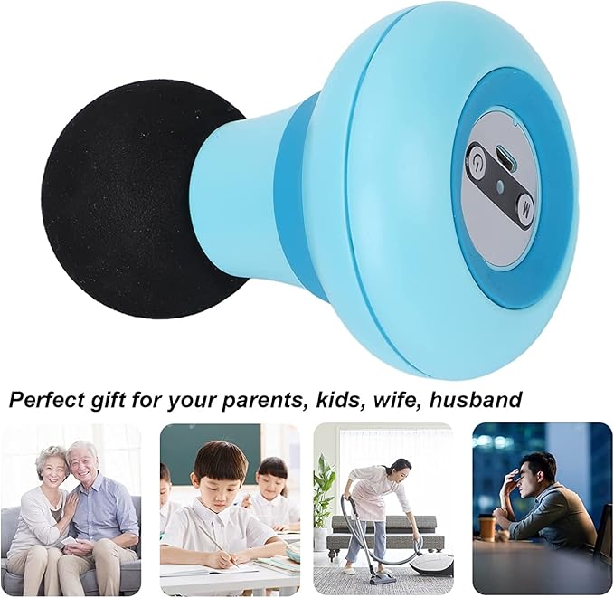 Mini Massage Gun, Portable Mini Massager USB Charging Electric Handheld Personal Massager with 6 Speed Vibration, Deep Tissue Muscle Massager Fascia Gun for Relaxation Muscles Relief Pain (Blue)