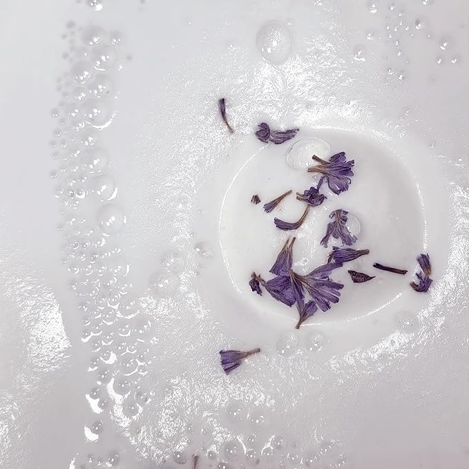 Aromatherapy Bath Bombs with Real Dried Flower Petals - 6 Pack Handmade SPA Gift Set for Women, Moisturizing Natural Essential Oil Fizzies for Stress Relief & Relaxation Home SPA