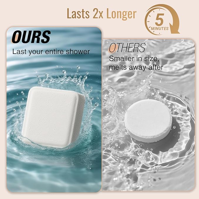 Shower Steamers Aromatherapy 10 Pack - Shower Bombs Birthday Gifts for Women, Mom, Men, Organic Essential Oils, Stress Relief, Relaxation Home SPA Christmas