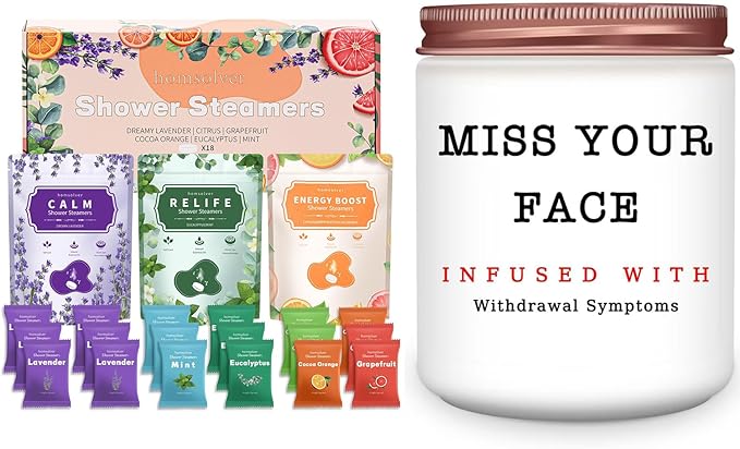 Shower Steamers Aromatherapy 18 Pack Gifts for Women Essential Oils, Christmas Birthday Gifts for Women, Stocking Stuffers, Luxury Self Care Relief Relax Bulk Christmas Stocking Stuffers