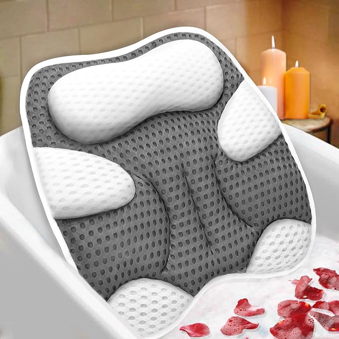 Cat Shape Bath Pillow for Tub and Bear Shape Bathtub Pillow