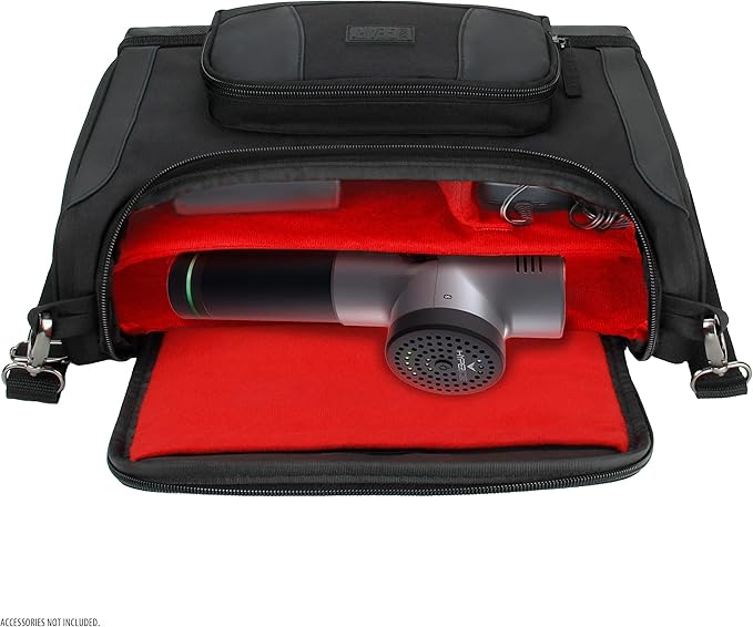 USA Gear Massage Gun Carrying Case - Massage Gun Case with Water Resistant Exterior, Customizable Interior Compatible with Theragun Prime Plus, Hyperice Hypervolt, Theragun Pro & More