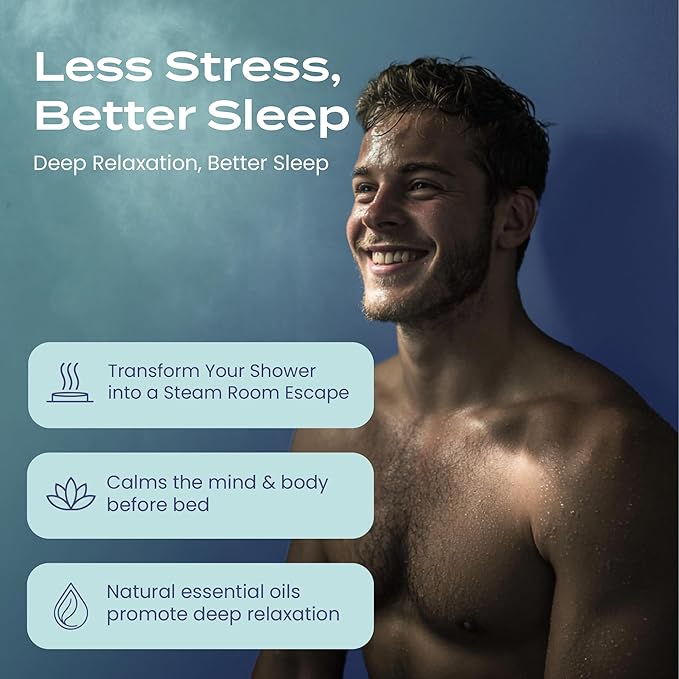 Body Restore Shower Steamers Aromatherapy 6 Pack – Birthday Gifts for Men, Women, Dad Gift, Easter Basket Stuffers, Stress Relief, Relaxation, Self Care – Clarity