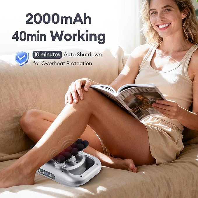 LIARTY 30 Head Massage Gun Set Massage Gun Deep Tissue: Portable 9 Levels 9 Modes - Massager for Legs Waist Neck Back Buttocks Muscles Gifts for Women Men Mom Dad