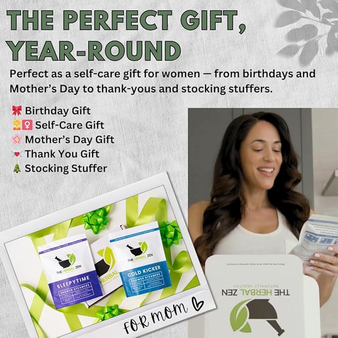 Aromatherapy Shower Steamer Gift Set - USA Made Valentines Day Gift for Her and Him - Shower Bomb Tablets Made with Soothing Natural Essential Oils - Relaxation Gift for Women and Men