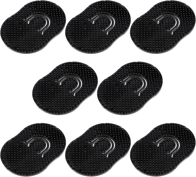 Soft Pocket Palm Combs 8PCS Black Shampoo Comb Scalp Massager Slick Back Hair Brushes Combs Mini Finger Brush Wave Brush For Men Beard Grooming Comb Shower Hand Brushes For Home Travel Office
