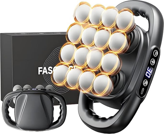 16 Head Massage Gun Deep Tissue - Handheld Percussion Muscle Massager with 16 Massage Heads, High Power Quiet Muscle Massage Gun Portable for Back, Neck, Shoulder, Legs