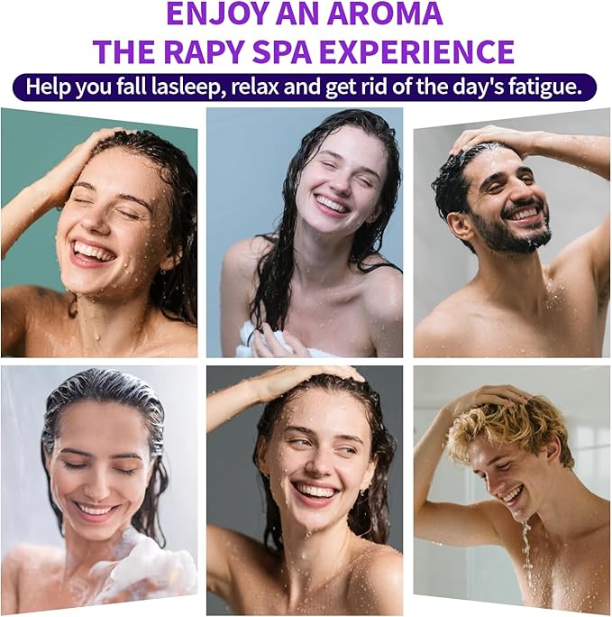 Shower Steamers Aromatherapy Birthday Gifts for Women & Men Set, 8-Pack Shower Bombs Organic Essential Oil, Easter Basket Stuffers for Teens, Spa Relaxing Purple Gifts for Wife Girlfriend