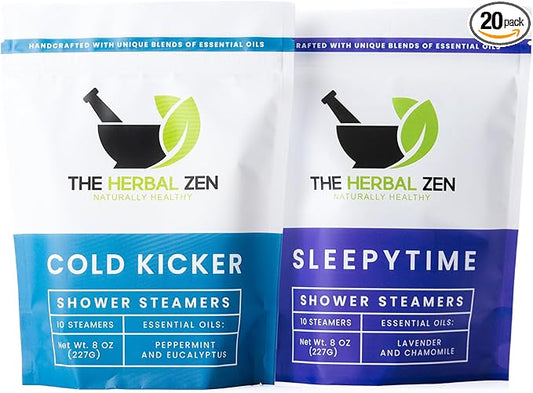 Aromatherapy Shower Steamer Gift Set - USA Made Valentines Day Gift for Her and Him - Shower Bomb Tablets Made with Soothing Natural Essential Oils - Relaxation Gift for Women and Men