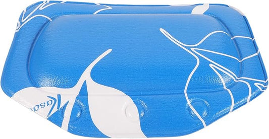 Bath Pillow for Tub Neck and Head Support with Strong Suction Cups, Blue Foam Bathtub Cushion for Spa, Hotel, and Home Soaking Comfort