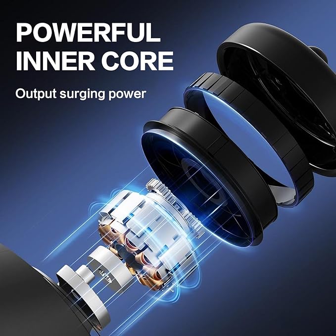 3D Rotating Massage Gun, Cordless Deep Tissue Body Massager with 30 Speeds & 6 Modes for Muscle Recovery & Body Sculpting, Handheld Electric Massager for Back Neck Shoulder for Women & Men