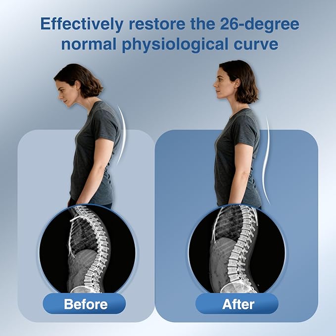 Back Stretcher for Lower Back Pain Relief, Adjustable Lumbar Traction Device, Ergonomic Spine Board with Acupressure Points, Back Massager for Spinal Decompression and Scoliosis