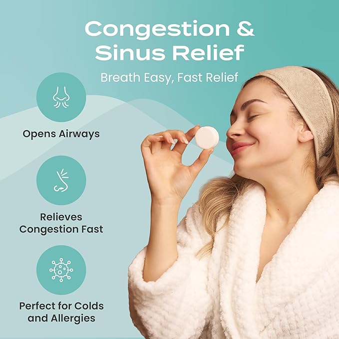 Body Restore Shower Steamers Aromatherapy 30 Pack – Birthday Gifts for Women, Men, Travel Essentials, Stress Relief, Relaxation, Self Care – Eucalyptus