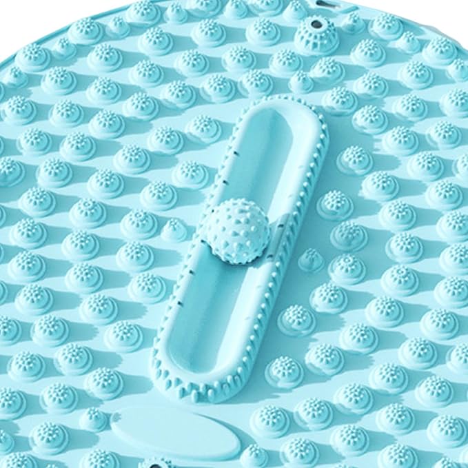 Foot Massage Pad Foot Massager Portable Creative Versatile 55cm Dia Acupressure Mat Standing Pad for Office Home Yoga Workout, Blue