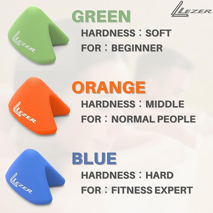 LEZER Trigger Massage Point, Manual Massage Ball, Hip Hook, Muscle Knot Release Tool, Deep Tissue Relief, Hip Flexor Iliacus Back Psoas Hand Foot Myofascial, Physical Therapy, 2.9 inｘ2.1 in（Orange）