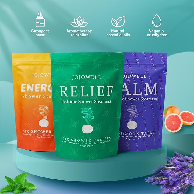 Shower Steamers Aromatherapy - 30 Pack Gifts for Women, Organic Essential Oils, Self Care, Birthday Gifts for Women, Men, Mom, Christmas Gifts Stocking Stuffers for Women