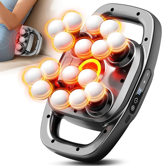 16 Heads Massage Gun Deep Tissue, Massager with 3 Modes & 30 Levels, Valentine's Day Gifts, Large-Area Massage for Back, Neck, Shoulder, Leg, Waist Muscle Pain Relief, Gift for Women and Men