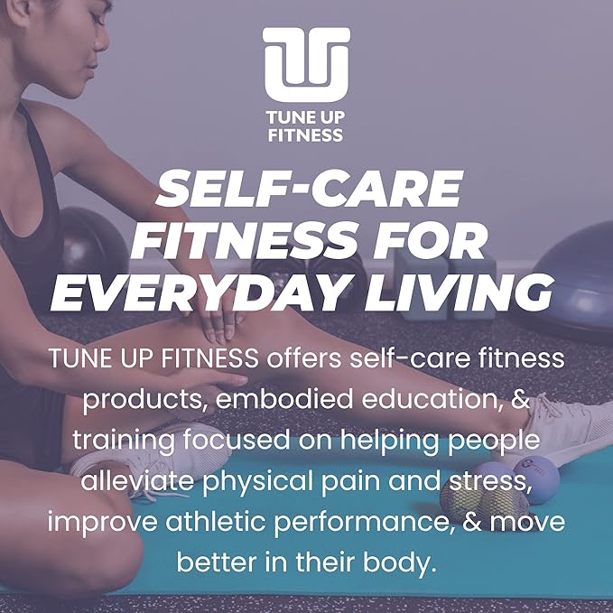 YOGA TUNE UP® Therapy Balls in Tote by Tune Up Fitness - Massage Balls for Trigger Point, Pressure Point & Myofascial Release - Use as Single or Peanut Ball for Pain Relief & Relaxation (Apple Green)