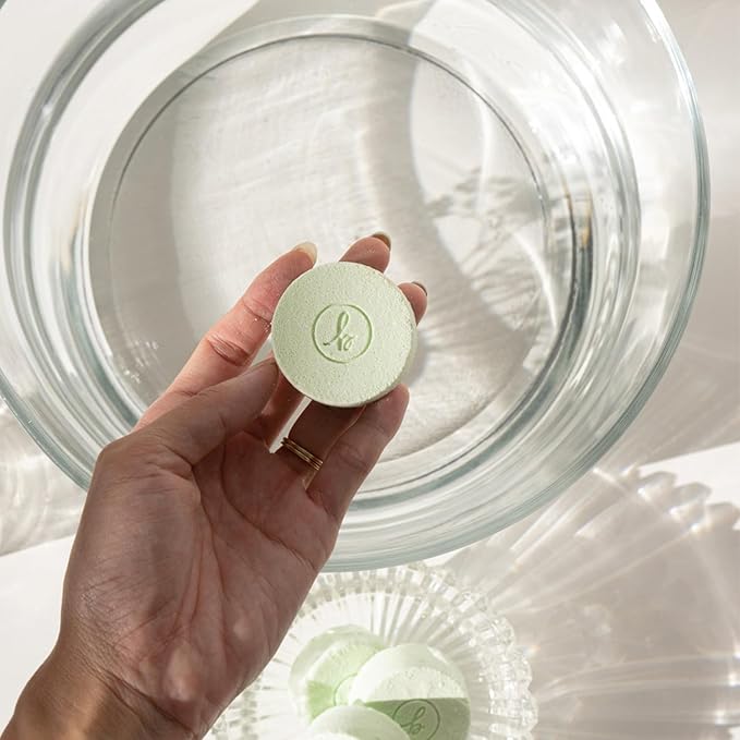 Bonblissity Mini Bath Bombs for Women, 8 pcs - Fresh Lemongrass Scented Fizzies, Multipurpose Moisturizing Bath Bomb, Shower Steamer, or Foot Soak, Home Aromatherapy with Hydrating Natural Oils