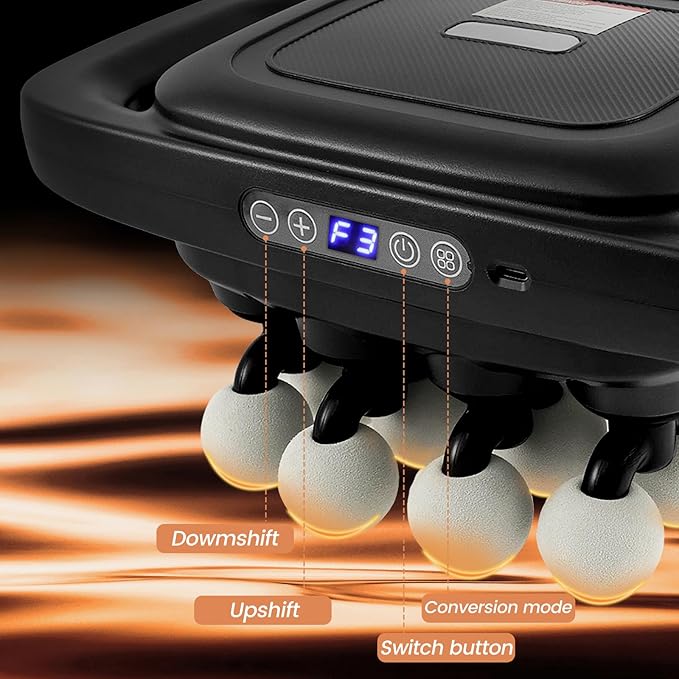 16 Heads Massage Gun Set, Electric Muscle Massager, with 3 Modes 30 Intensities, Noise reduction, shockproof, noise absorption, Percussion Massager for Deep Tissue, Back, Shoulders, Legs, Pain Relief