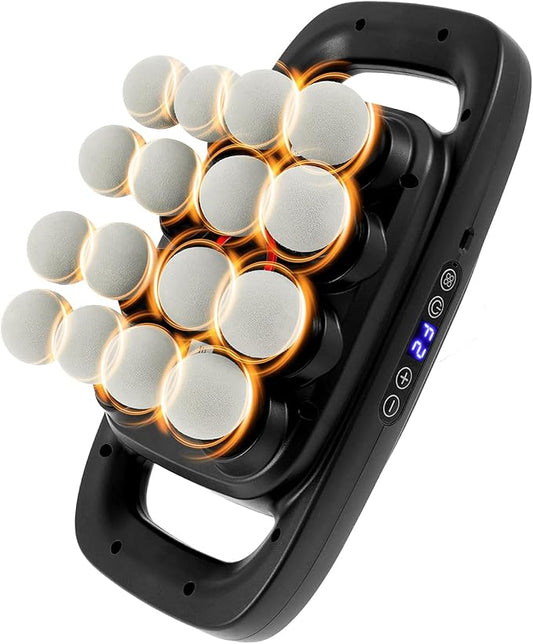 16 Heads Massage Gun Set, Electric Muscle Massager, with 3 Modes 30 Intensities, Noise reduction, shockproof, noise absorption, Percussion Massager for Deep Tissue, Back, Shoulders, Legs, Pain Relief