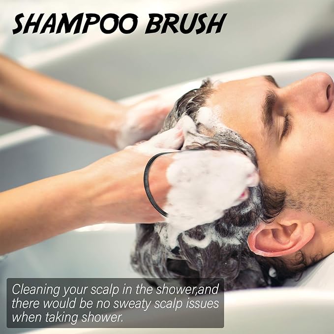 Patelai 6 Pieces Pocket Palm Combs Pocket Brush, Shampoo Brushes, Scalp Massager Hair Brush Comb for Men Travel