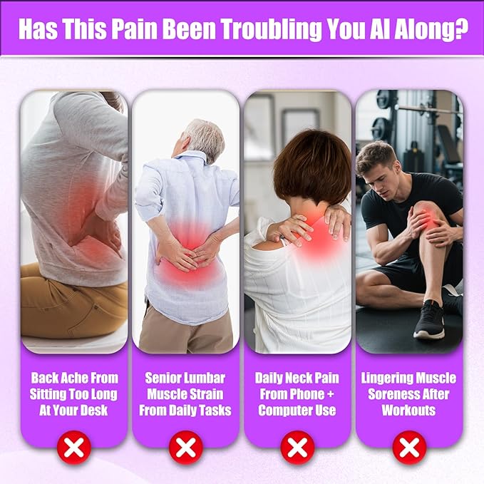 Massage Gun Deep Tissue with 16 Heads, 9 Modes & 9 Levels – Full Body Muscle Massager for Fascia, Electric Percussion Massager Gun for Muscles