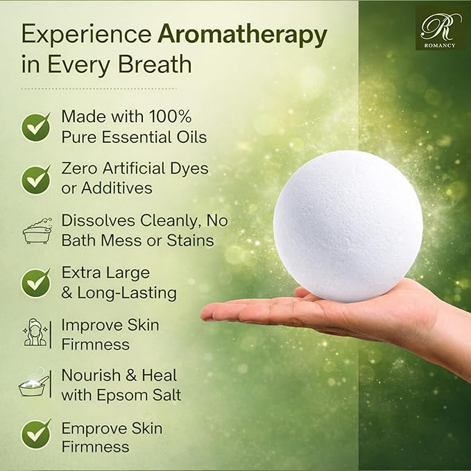 Magnesium Bath Bombs Gift Set – XL Epsom Salt Bath Bombs for Muscle Recovery, Stress Relief & Post-Workout Relaxation with Lavender & Arnica Spa Gift for Women & Men for Sore Muscles