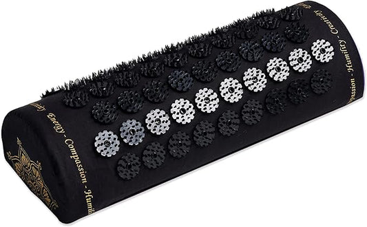 ShaktiMat Classic Acupressure Neck Pillow, Level 2 Intensity in Black, Sustainable & Durable, Relieves Stress & Tension, Promotes Relaxation & Focus