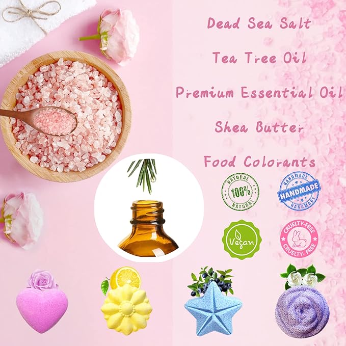 Foot Soaking Tub,Collapsible Bucket,Foot Spa,Foot Bath 16 Pack Foot Soak with Bath Salt and Tea Tree Oil.Foot Bath Soak Tub,Foot Balls for Foot Callus, Dry Cracked, Stubborn Foot Odor Scent.