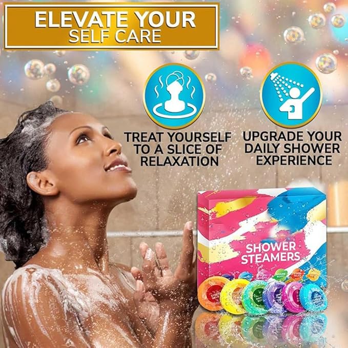 Shower Steamers Aromatherapy, 6 Pack Self Care Gifts for Women, Shower Bombs Aromatherapy Birthday Gifts for Teen Adults Self Care Steamers, Beauty & Personal for Home SPA