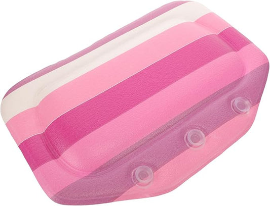 Beaupretty Bathtub Headrest Pillow with Suction Cups Foam Bath Pillow for Tub for Bathroom Spa and Sauna Use