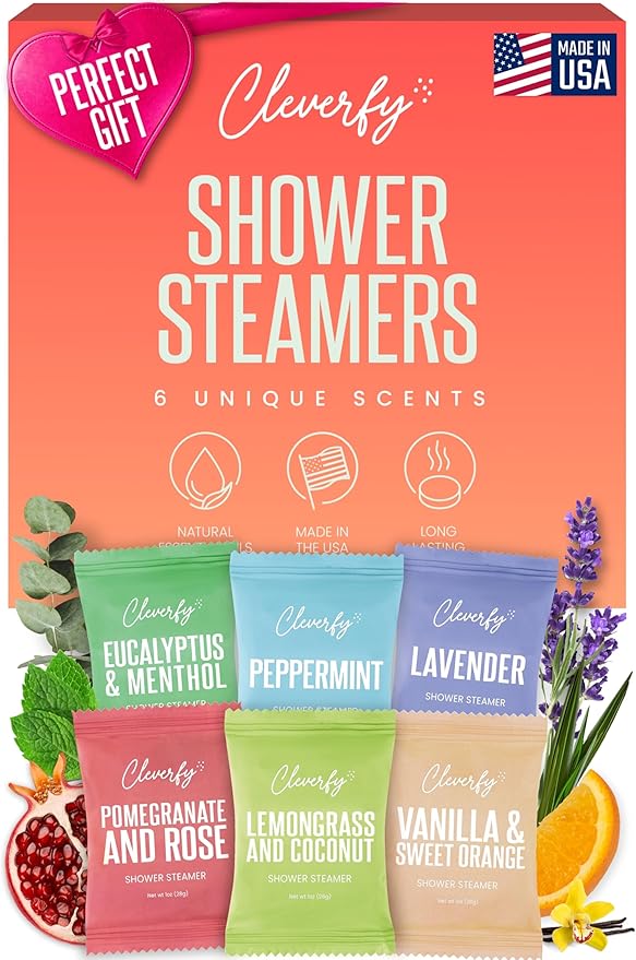 Cleverfy Shower Steamers Aromatherapy for Women and Men – 6 x 2 Pack