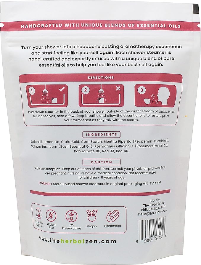 Aromatherapy Shower Steamer Gift Set - USA Made Valentines Day Gift for Her and Him - Shower Bomb Tablets Made with Soothing Natural Essential Oils - Relaxation Gift for Women and Men