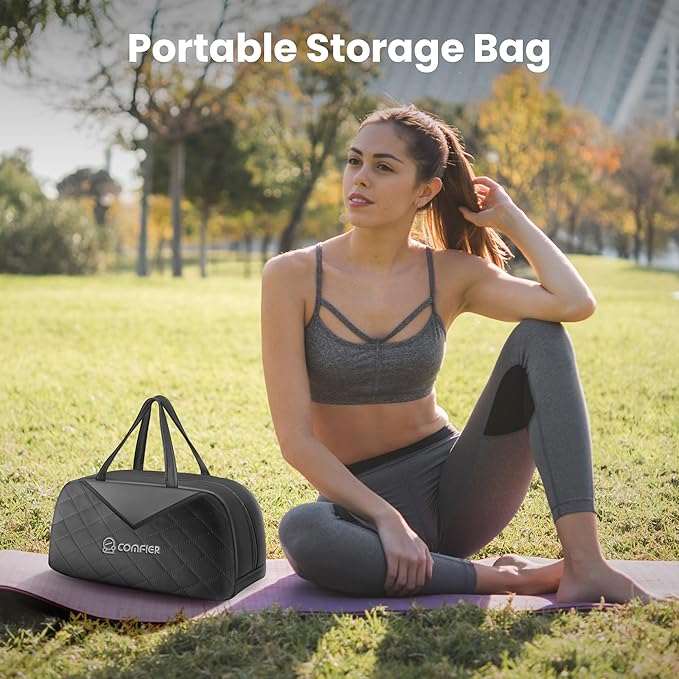 COMFIER Cordless Neck Massager with Heat, Back Massager for Pain Relief deep Tissue, 3D Shiatsu Neck Shoulder Massage with Carry Bag, White Elephant Gift for Adult