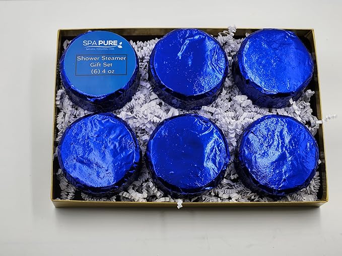Spa Pure Shower Steamer - Gift Set 6-4 oz Tablets, Makes an Amazing Gift (6 Count) Pack of 1