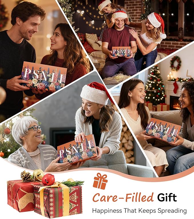 Shower Steamers Aromatherapy Stocking Stuffers 8 Scents – Christmas Gifts for Women Elegant Packaging with Essential Oils, Relaxing Spa Shower Tablets for Stress Relief, Self Care