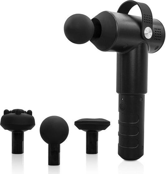 Sweat Shaper Massage Gun, Deep Tissue Muscle Portable Handheld & Percussion Massager, Therapy Device, Black