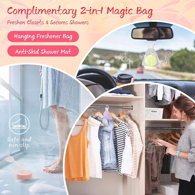 Shower Steamers Aromatherapy 8 Pack - Gifts for Women, Shower Bombs with Essential Oils, Self Care and Stress Relief Stocking Stuffers, Birthday Gifts for Women and Men. Revitalizing Blossom Style