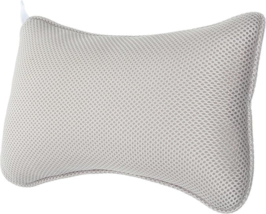 SOIMISS Bath Pillow for Tub Head and Neck Support, 3D Mesh Waterproof Bath Cushion with Strong Suction Cups, Non-Slip Household Bathtub Pillow for Home Spa and Soaking Relaxation Random