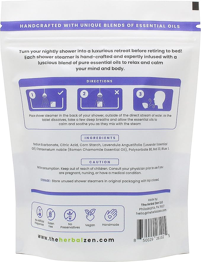 Aromatherapy Shower Steamer Gift Set - USA Made Valentines Day Gift for Her and Him - Shower Bomb Tablets Made with Soothing Natural Essential Oils - Relaxation Gift for Women and Men